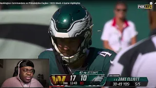 JuJuReacts To Washington Commanders vs Philadelphia Eagles | 2023 Week 4 Game Highlights