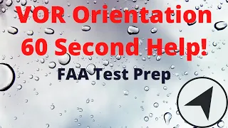 Learn VOR orientation in 60 seconds! #shorts FAA Knowledge Test Prep Help Instrument, Dispatcher ATP