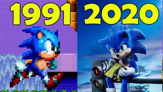 Evolution of Special Stage in Sonic Games 1991-2020