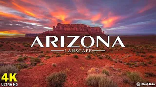FLYING OVER ARIZONA (4K Video UHD) - Calming Music With Beautiful Nature Video For Stress Relief