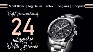 Correct way to Pronounce Luxury Watch Brands | Many names will Surprise you