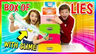 BOX OF LIES SLYME MAKING CHALLENGE | We Are The Davises