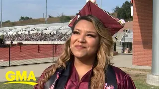 Mom of 3 who was previously homeless graduates from college