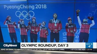 Highlights of day 3 of the Winter Olympics