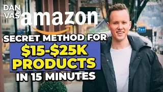 SECRET Amazon FBA Product Research Technique That Found Me $15,000-$25,000 Products In 15 Minutes!