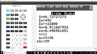 Descriptive Statistics with the TI 84