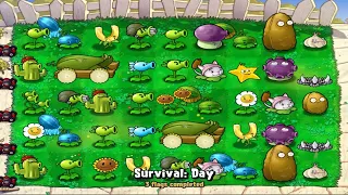 Plants vs Zombies | Survival Day | Strategy Plants vs all Zombies GAMEPLAY FULL HD 1080p 60hz