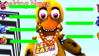 Squid Game vs FNAF Withered WITH Healthbars