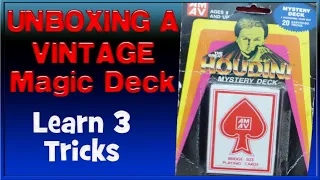 Unboxing a Vintage Trick Deck - Learn 3 Simple Card Tricks
