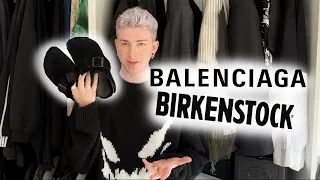 BALENCIAGA BIRKENSTOCKS?! sunday mule unboxing & review