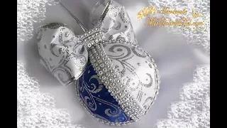 НОВОГОДНИЕ ШАРИКИ из лент своими руками🌲DIY Christmas balls