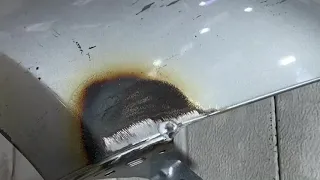 Не удачный ремонт алюминиевого крыла от мустанга