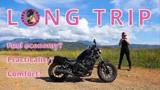 How does the Honda Rebel 500 handle a long trip?