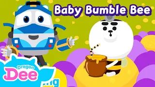 Baby Bumblebee | Nursery rhymes from mother goose | Kids song with Dragon Dee & Robottrains