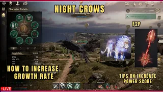 Night Crows | How to Increase Growth Rate ( Tagalog )