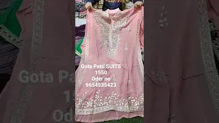 Gota patti suits 1550/-#designer #boutique #embroidery VC SUITS VC'S WHOLSALERS CHANDNI CHOWK