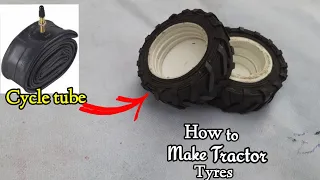 how to make rc tractor tyres //how to make tractor tyre🚜🚜