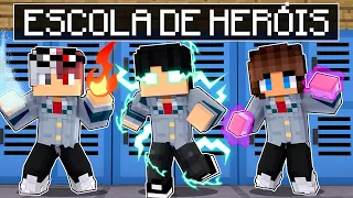 P3DRU entrou na ESCOLA DE HERÓIS no Minecraft