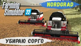 FS 22 - Nordgrad.  Убираю СОРГО.  Рейс на ЛЕСОПИЛКУ # 03