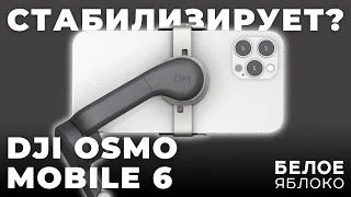 Обзор стабилизатора DJI Osmo Mobile 6 | Кому он нужен в 2024 году? | Лучше встроенной стабилизации?