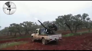 Обстріл російського СУ-25 сирійськими повстанцями із ЗУ-23-2