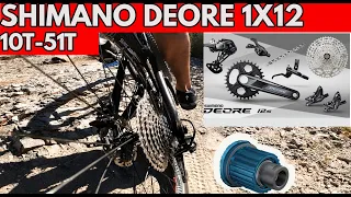 INSTALACION LO NUEVO 1X12 SHIMANO DEORE Y BUJE MICRO SPLINE/ CICLISMO BICICLETAS #CICLISMO #MTB