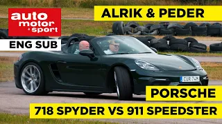 Sense & Sensibility: Porsche 718 Spyder vs. 911 Speedster