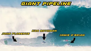 WHAT ITS LIKE SURFING GIANT PIPELINE | GETTING CAUGHT INSIDE ALL DAY