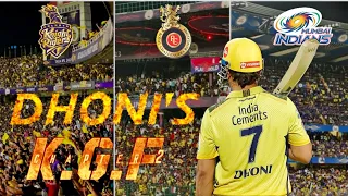 EVERY GROUND IS HIS HOME GROUND 🔥 | MS DHONI IS A BRAND | KGF version | Chennai Super Kings | IPL |