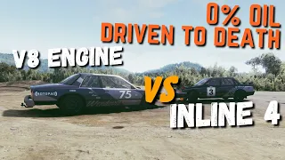 I4 VS V8 Engine: Which can last longer without OIL?