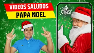 Como hacer un video saludo de Papa Noel y descargar el video de santa en polo norte portátil gratis