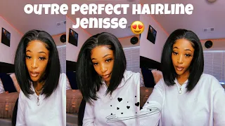 THE PERFECT BOB ! $40!?! OUTRE PERFECT HAIRLINE 13x4 HD LACE WIG JENISSE !