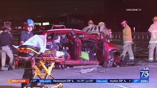 3 killed in wrong-way crash on 15 Freeway in Fontana