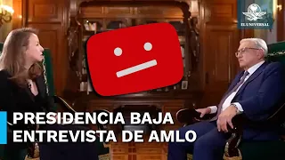 Presidencia baja entrevista de AMLO con Canal Red, obedecen orden del INE