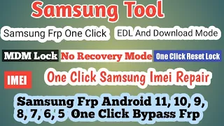 Samsung Frp, Mdm, Imei, Tool | Android 11 A11, M11, A70, A01, A02, A02s, Free Frp Bypass One Click🤔