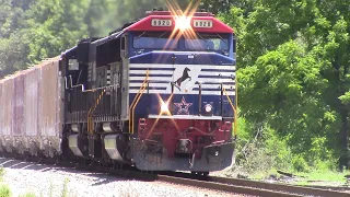 NS 6920 “🇺🇸Honoring Our Veterans🇺🇸” leads NS 373 through Dover, GA 6/21/19