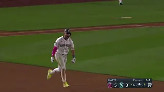 Julio Rodriguez ties the game with his 30th homer of the year