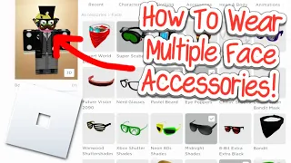 How to Wear Multiple Face Accessories on Roblox! (2024)