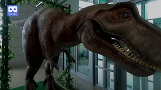 4K 3D 180VR WOW Giant Dinosaur in the Jurassic Park Museum