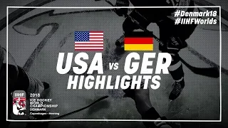 Game Highlights: United States vs Germany May 7 2018 | #IIHFWorlds 2018