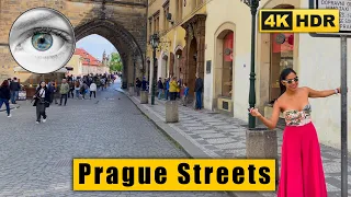 Prague Walking tour: Charles Bridge - Old Town Square 🇨🇿 Czech Republic 4k HDR ASMR