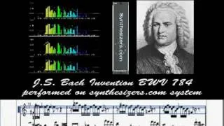 J.S. Bach Invention 13 BWV 784 on Synthesizers.com
