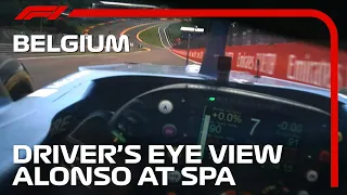 Fernando Alonso's Helmet Cam at Spa | 2021 Belgian Grand Prix