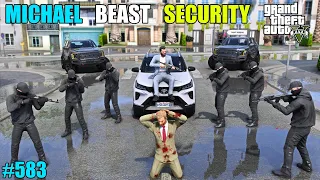 GTA 5 : MICHAEL'S STRONGEST SECURITY ATTACK ON MILITARY COLONEL | GTA 5 GAMEPLAY #583