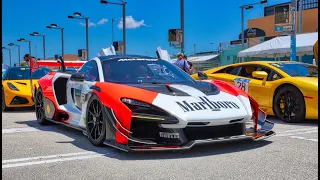 100+ Supercars PARADE - McLaren SENNA GT, Lamborghini, Ferrari - Best Supercars at Ride2Revive 2024