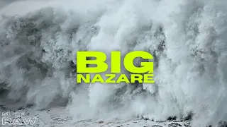 NAZARÉ BIG WAVES - FIRST BIG SWELL OF THE SEASON - epic drone view