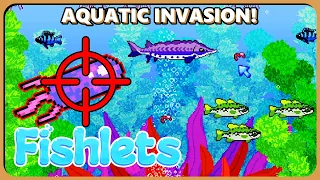 DEADLY BACTERIA CLONES IN AQUARIUM IDLE GAME! Fishlets