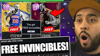 I USED THE GUARANTEED FREE INVINCIBLE LOCKER CODES TO BUILD A NEW BEST TEAM IN NBA 2K22 MYTEAM