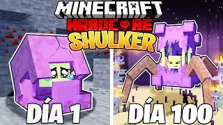 SOBREVIVÍ 100 DÍAS como un SHULKER en MINECRAFT HARDCORE!