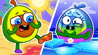 Hot vs Cold 🤩 Avocado Baby Take a Bath 🛁🧼 || Best Cartoons by Pit & Penny Stories 🥑✨